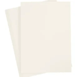 Farvet Papir, råhvid, A4 210x297 mm, 80 g, 20stk.