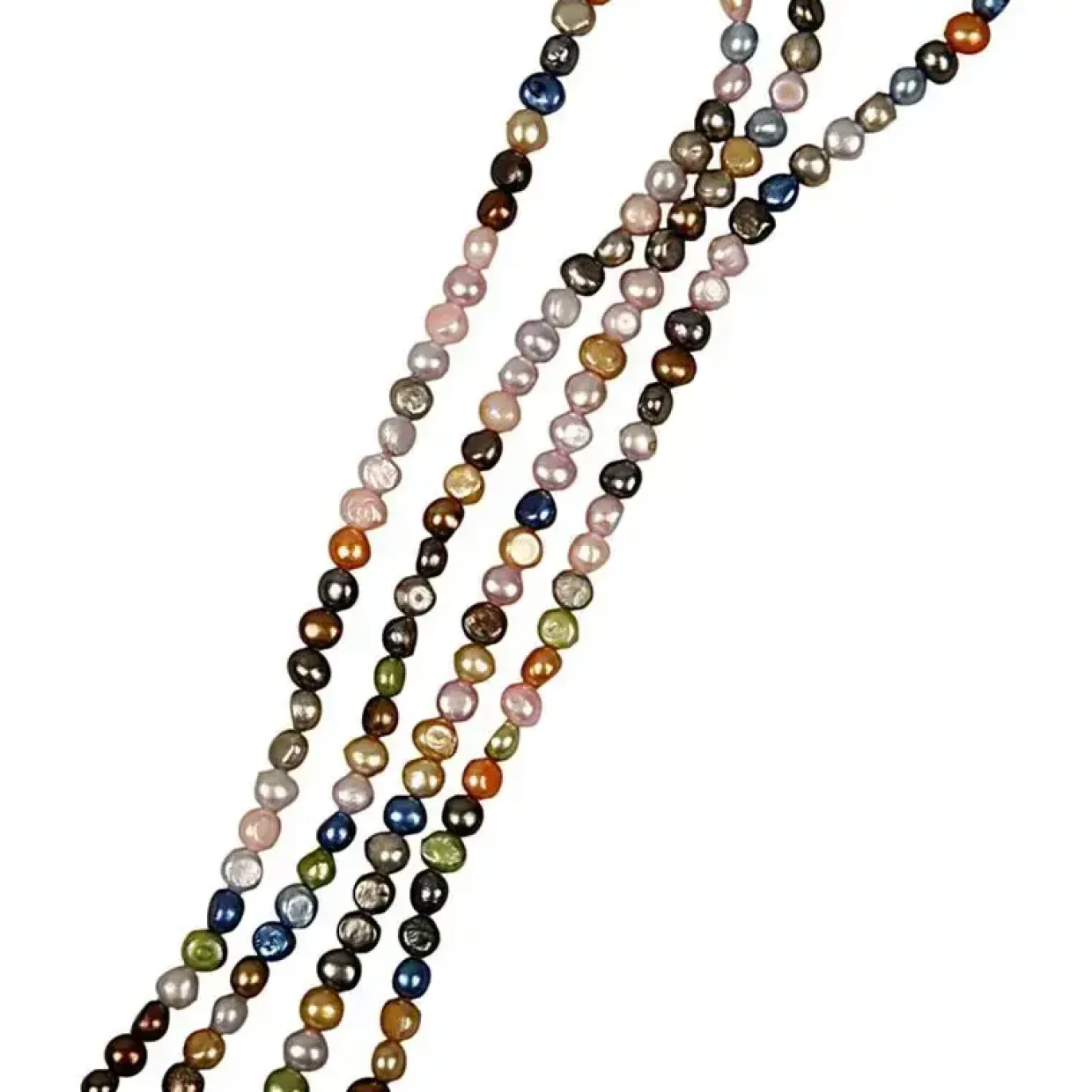 Ferskvandsperler, str. 5-6 mm, hulstr. 1 mm, 40cm