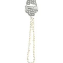 Ferskvandsperler, str. 4-6 mm, hulstr. 1 mm, perlemor, 40cm