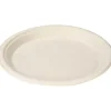 Fibertallerken, ABENA Gastro, Ø26cm, nature, sukkerrør - 500 stk