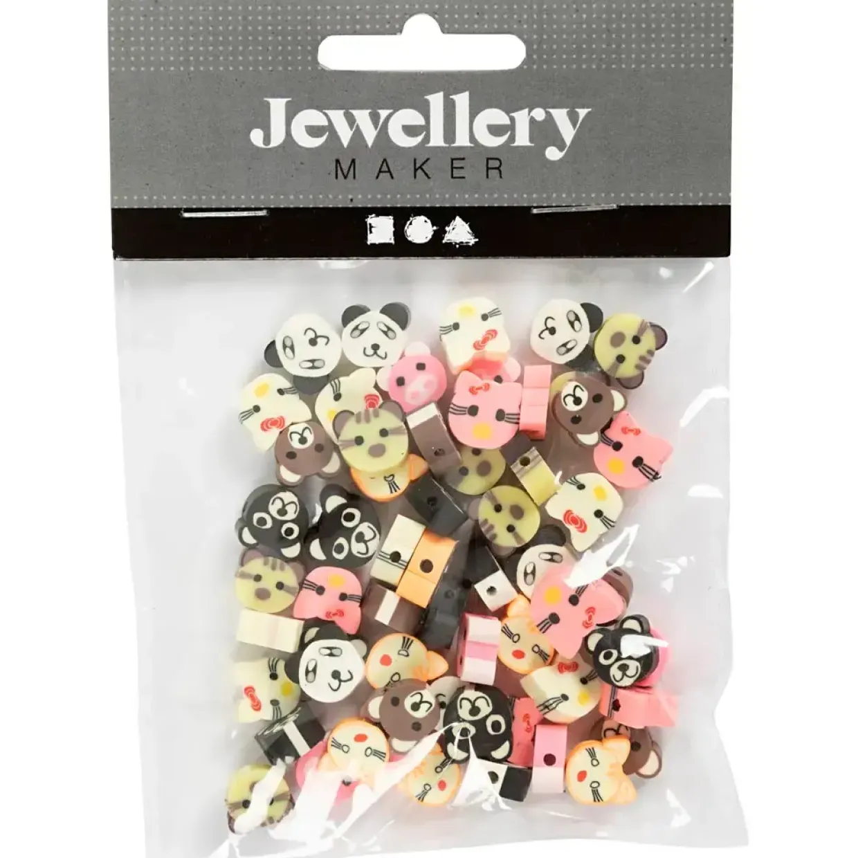 Figurperler Dyr diam. 10 mm hulstr. 1,5 mm - 60 stk