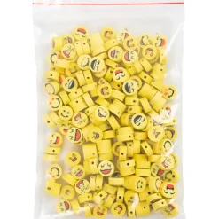 Figurperler Smiley diam. 10 mm hulstr. 1,5 mm 200 stk