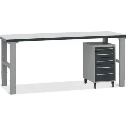 Filebænk komb. 3, 2000x800 mm