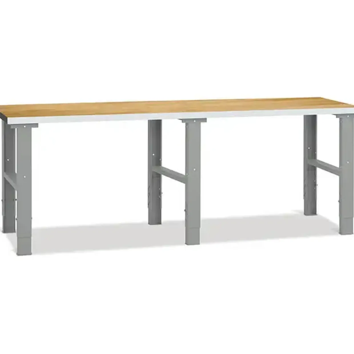 Filebænk 2500x800 mm Eg bordplade