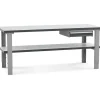 Filebænk 2000x800 mm enkeltskuffe og underhylde