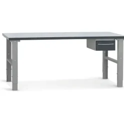Filebænk 2000x800 mm inkl. Enkeltskuffe