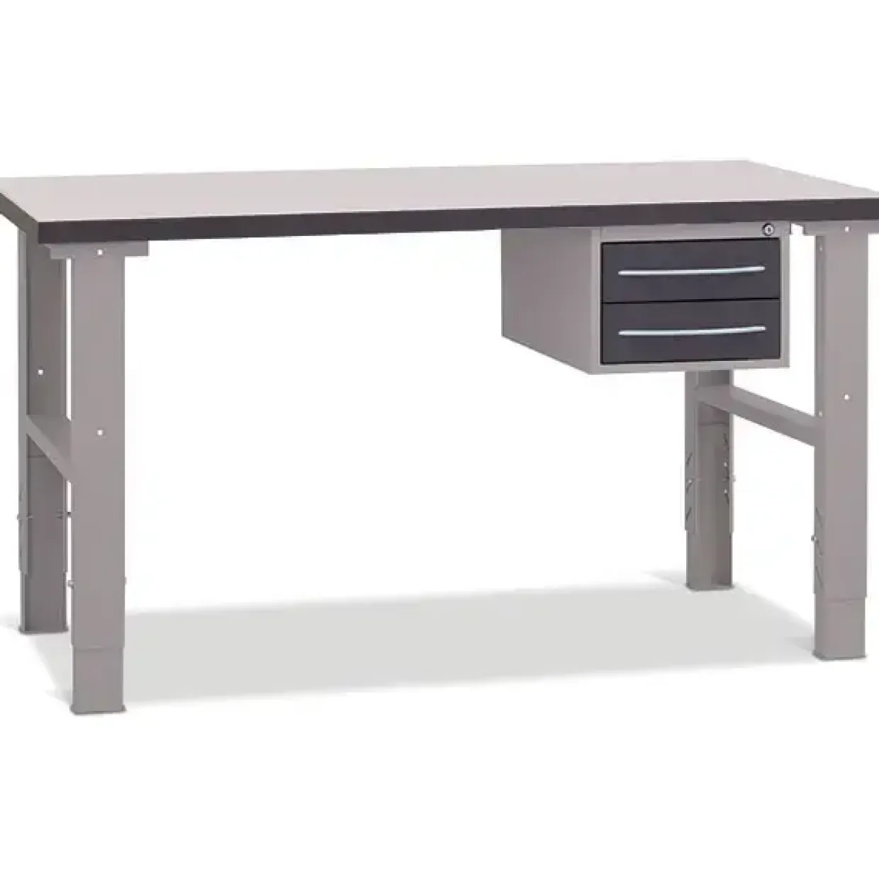 Filebænk 1500x800 mm inkl. skuffesektion (2 skuffer)
