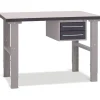 Filebænk 1200x800 mm inkl. skuffesektion (2 skuffer)