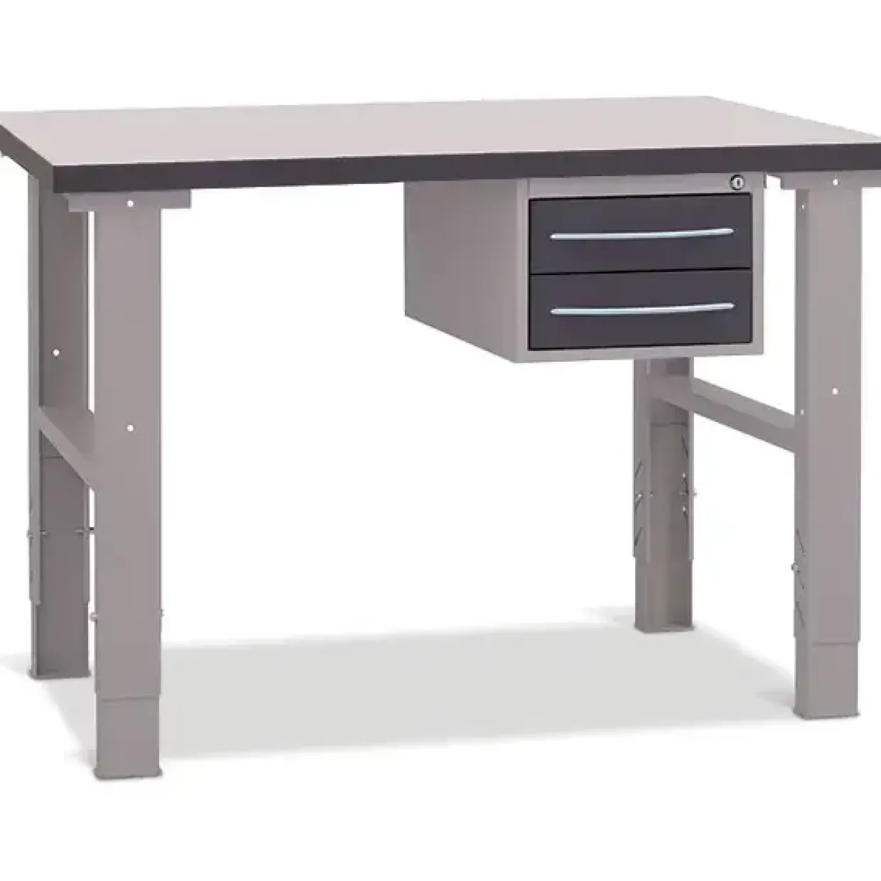 Filebænk 1200x800 mm inkl. skuffesektion (2 skuffer)