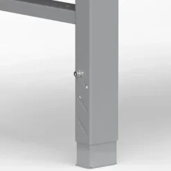 Filebænk 2500x800 mm stål bordplade