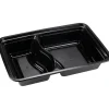 Flergangs take away bakke ABENA Cater-Line 22,3x15,3x4cm 946 ml sort PP 2-rums - 400 stk
