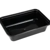 Flergangs take away bakke ABENA Cater-Line 14x11,5x4cm 473 ml sort PP 1-rums - 400 stk