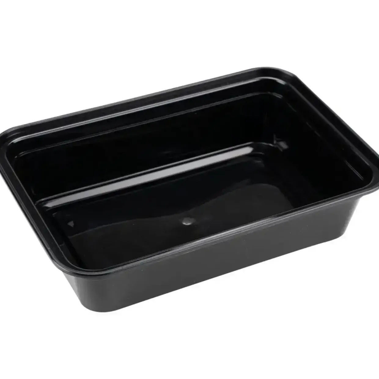 Flergangs take away bakke ABENA Cater-Line 14x11,5x4cm 473 ml sort PP 1-rums - 400 stk