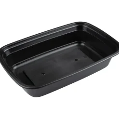 Flergangs take away bakke, ABENA Cater-Line, 22,4x15x4,8cm, 900 ml, 1000 ml, sort, PP, 1-rums - 400 stk