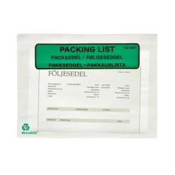 Følgeseddellommer Docustick Green C5 m. tryk - 1000 stk