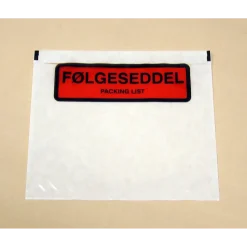 Følgeseddellommer 122 x 110 mm med tryk "Følgeseddel" - 1000 stk