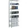 Følgesektion Boltless lagerreol, bjælker 3000x1300x800 150 kg/hylde