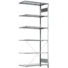 Følgesektion Boltless lagerreol, rygkryds 3000x1000x600 250 kg/hylde