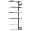 Følgesektion Boltless lagerreol, rygkryds 2500x750x400 250 kg/hylde