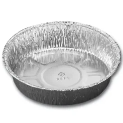 Foliebakke 7155 blank 512 ml Ø 158 x 34 mm - 100 stk