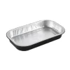 Foliebakke sort/alu 650ml 234x138x30mm 120stk/ps