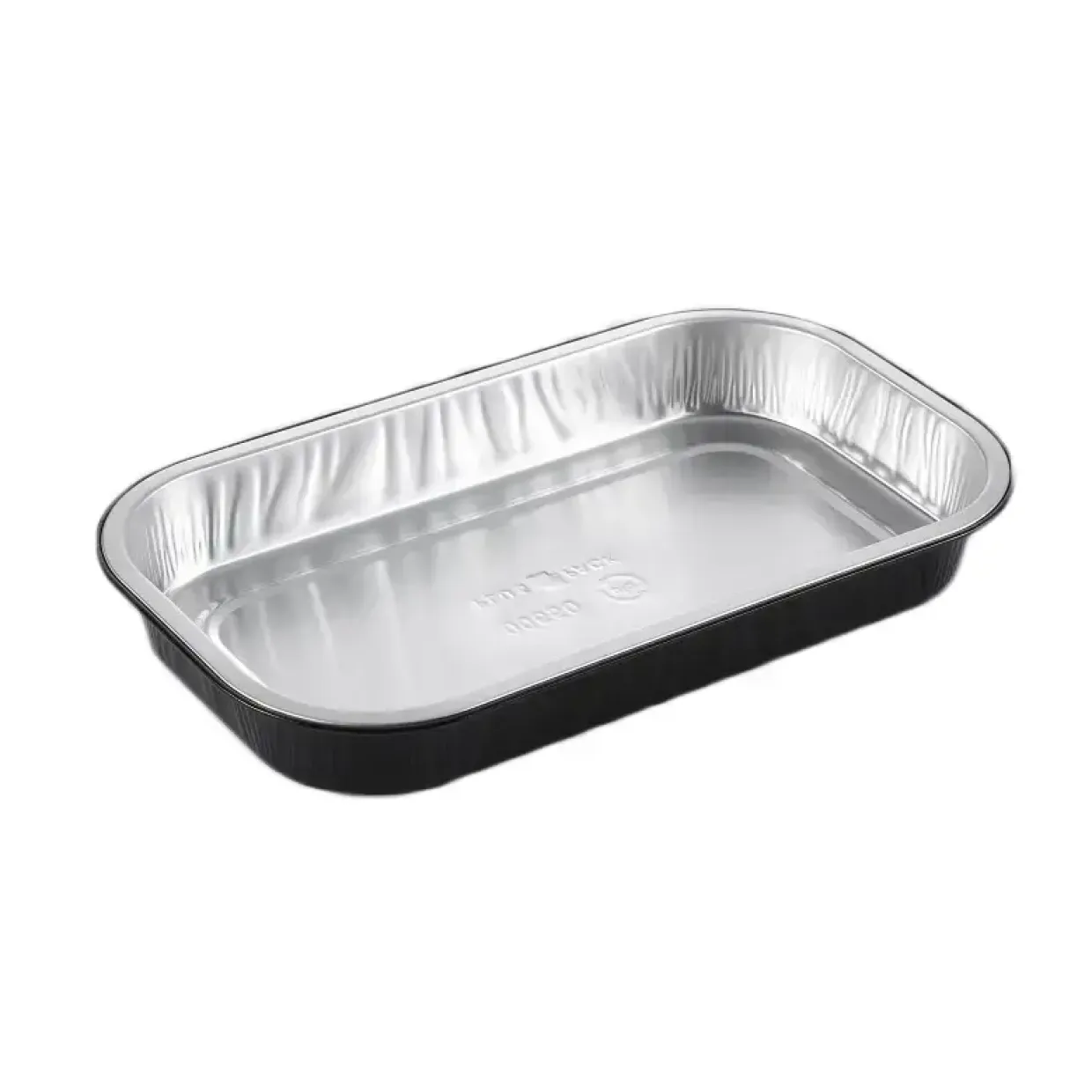 Foliebakke sort/alu 650ml 234x138x30mm 120stk/ps