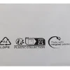 Forsendelsespose, Coex, 50 µm, LD-PE sort/hvid, 230x325mm permanent tape lukning, pakke a 100 stk