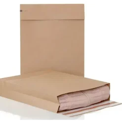 Forsendelsesposer Ecommerce paper mailer 162x229x40+100mm - 250 stk