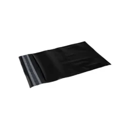 Forsendelsesposer PE sort 190x250 100stk/pak Sort - 30 my