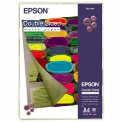 Fotopapir A4 Epson - dobbelt sidet mat 50 ark