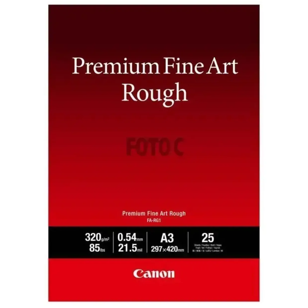 Fotopapir - Canon Premium FineArt Rough A3 - 25 ark