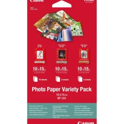 Fotopapir Canon - VP-101 Variety Pack - 10 x 15 cm