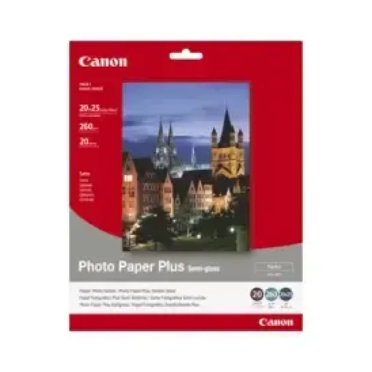 Fotopapir Canon 20x25 SG-201 Photo Plus Semi-gloss 260g (20)