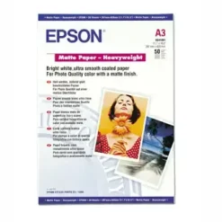 Foto papir Epson A3 167 gram mat heavyweight - 50 ark