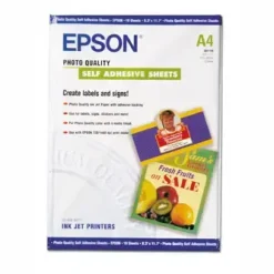 Fotopapir Epson - A4 167 gram selvklæbende sider 10 ark