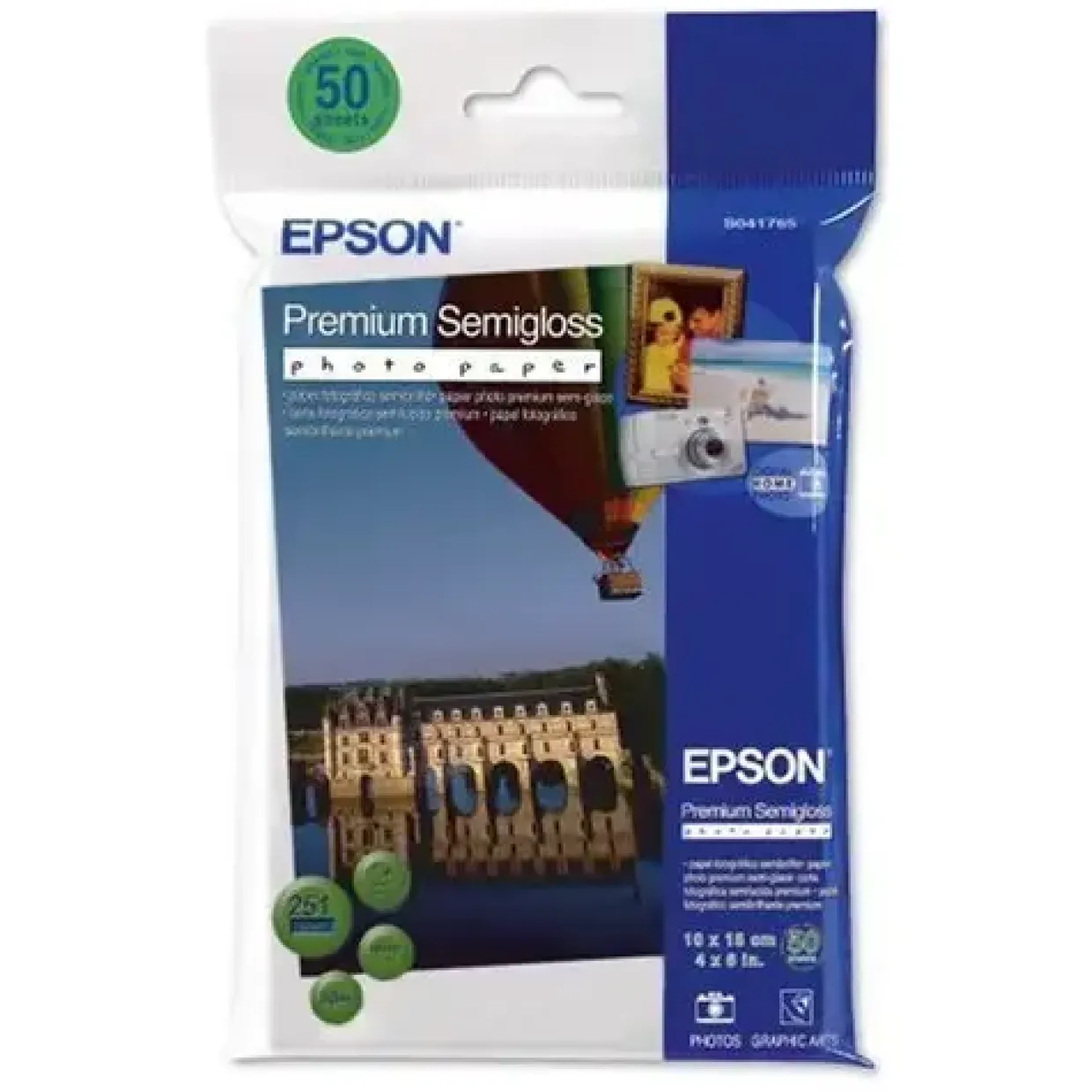 Fotopapir - Epson Premium Semigloss 10x15 cm - 251 g/m² - 50 ark
