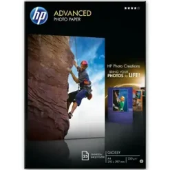Fotopapir - HP Advanced Glossy - A4 250g - 25 ark