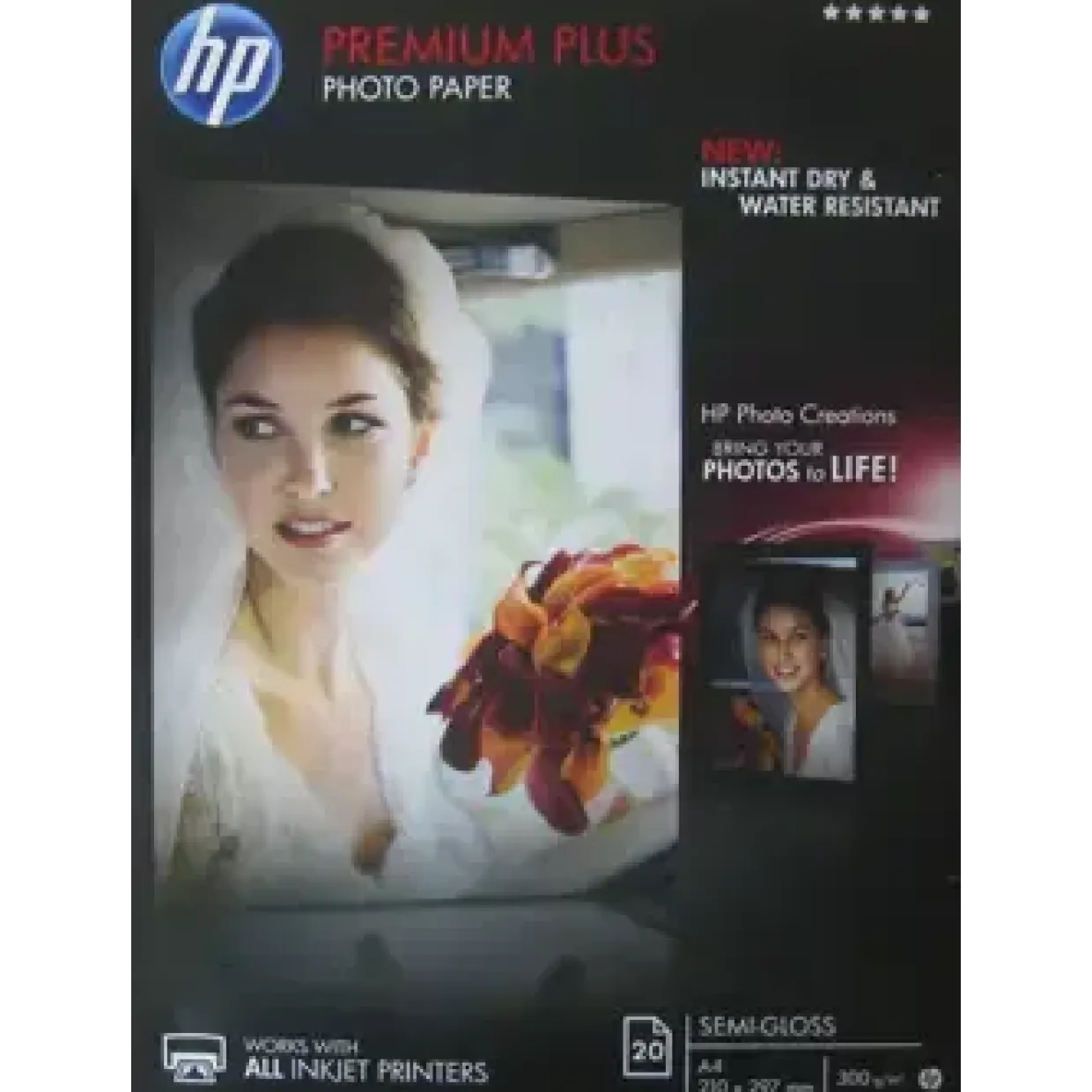 Fotopapir HP - A4 Premium Plus semi-gloss 300 gram - 20 ark