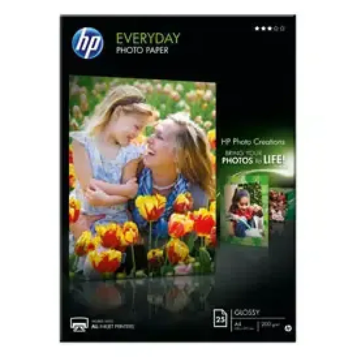 Fotopapir - HP Everyday Glossy - A4 - 200 g - 25 ark