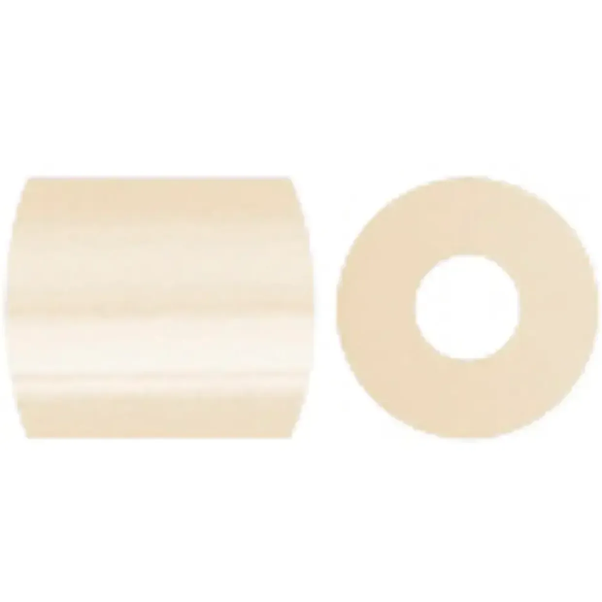 Fotoperler lys beige (12) størrelse 5 x 5 mm - hulstørrelse 2,5 mm - 1100 stk.