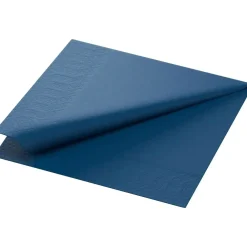 Frokostserviet, Duni, 3-lags, 1/4 fold, mørkeblå, papir, 33cm x 33cm - 1000 stk