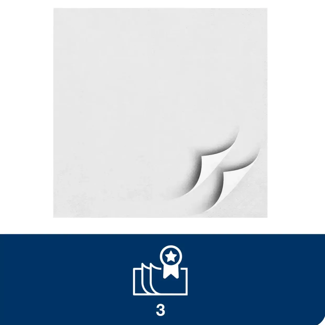Frokostserviet - Tork 477414 - 3-lags - 1/4-fold - Hvid - 33x33cm - 1500 stk