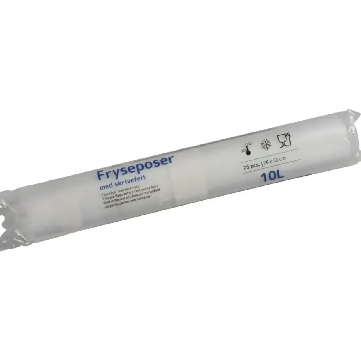 Frysepose, ABENA Cater-Line, 10 l, klar, LDPE/LLDPE/virgin, 28x53cm - 48 ruller