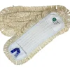 Fugt- og vådmoppe - Clean Plus bomuld 40cm hvid - 1 stk