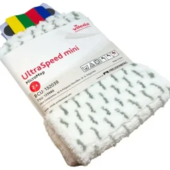 Fugt- og vådmoppe, Vileda UltraSpeed Mini, hvid, mikrofiber, 30 cm, med lommer, 2 stk.