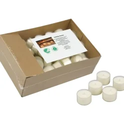 Fyrfadslys, 2,5cm, Ø3,8cm, hvid, 7 timer, stearin - 288 stk
