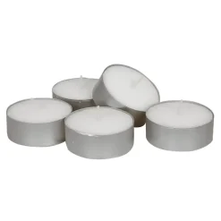Fyrfadslys, Ø5,5cm, hvid, 10 timer, paraffin - 200 stk