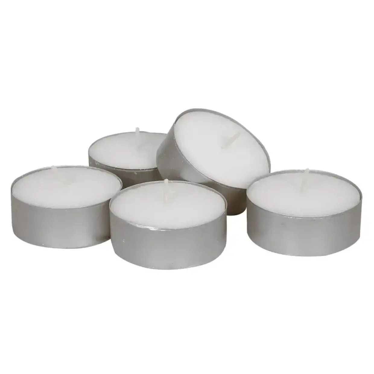 Fyrfadslys, Ø5,5cm, hvid, 10 timer, paraffin - 200 stk