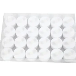 Fyrfadslys LED H: 35 mm dia. 38 mm hvid - 24stk.