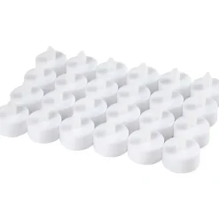Fyrfadslys LED H: 35 mm dia. 38 mm hvid - 24stk.